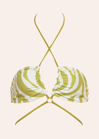 Двулицево горнище Elanie в зелено