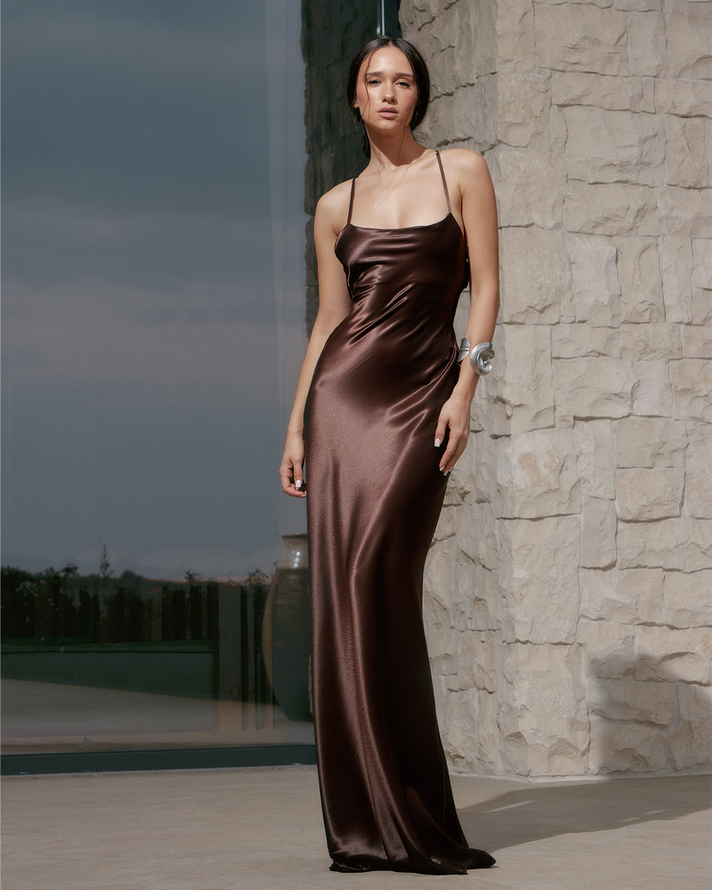 Dvete alyssa dress chocolate brown