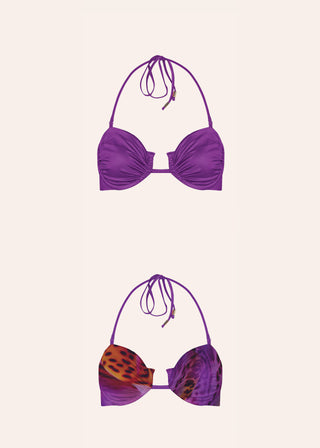 Двулицево горнище бански Tyra Orchid